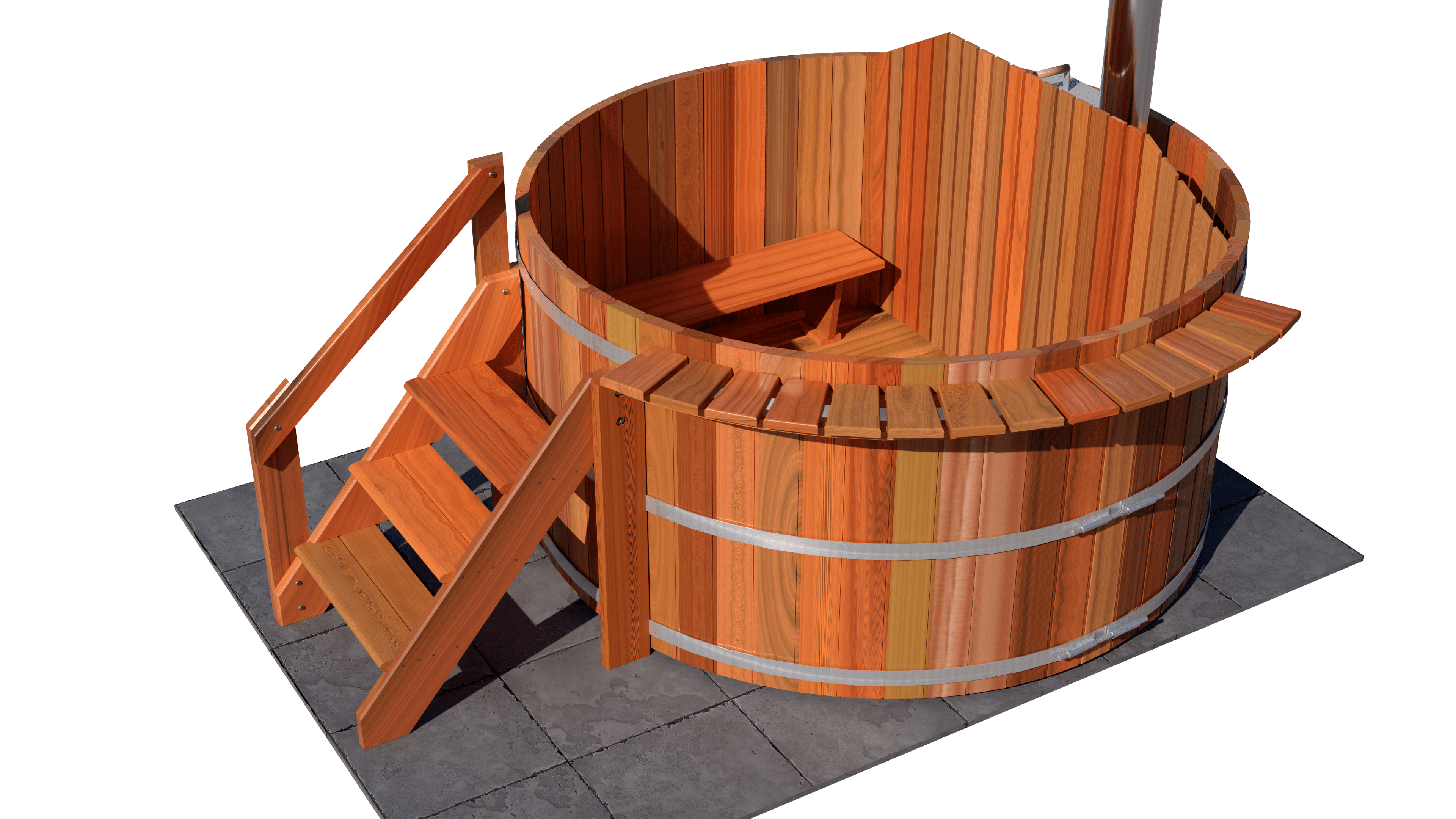 Cedar Shelf for 7' Tubs